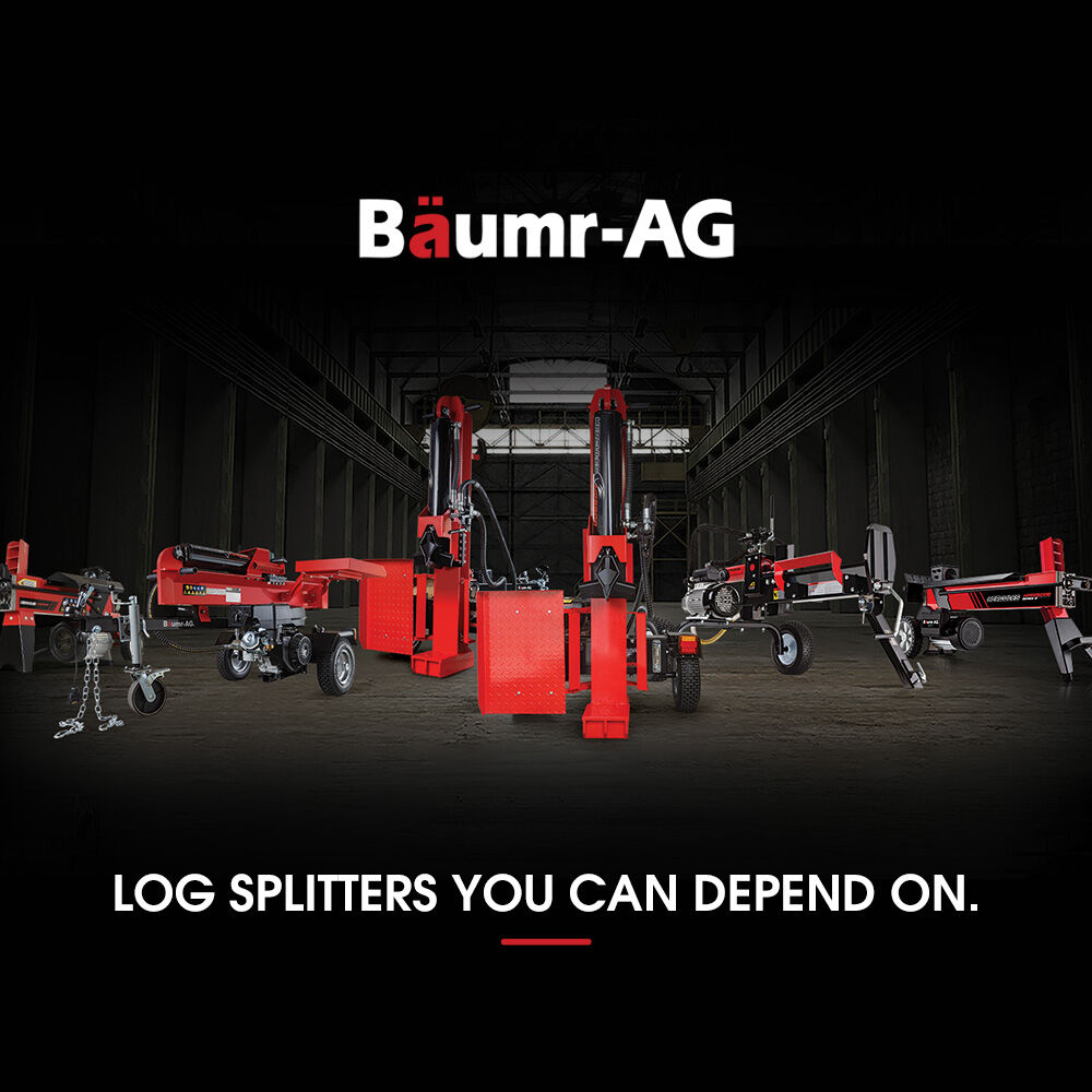 Outdoor Power Equipment: BAUMR-AG 20 Tonne Petrol Hydraulic Wood Log Splitter, Horizontal and Vertical Logsplitter - HPS500