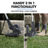Outdoor Power Equipment: POWERBLADE LN4 20V Cordless Electric Line Trimmer & Garden Edger Kit, with Battery and Fast Charger