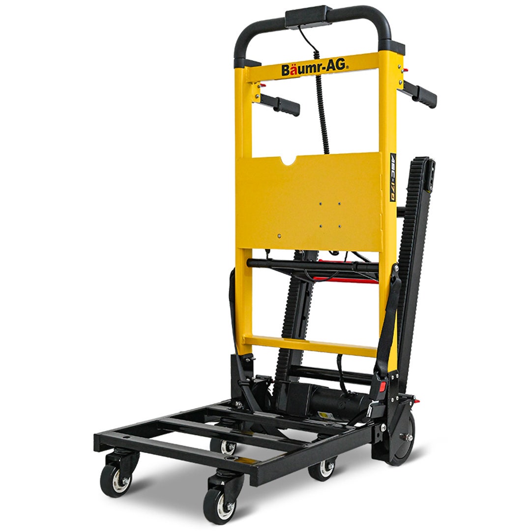 BAUMR-AG Electric Stair Climbing Hand Truck 159kg Load, Foldable Motorised Dolly Cart for Moving Furniture Appliances Equipment