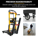 BAUMR-AG Electric Stair Climbing Hand Truck 159kg Load, Foldable Motorised Dolly Cart for Moving Furniture Appliances Equipment