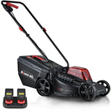 Outdoor Power Equipment: BAUMR-AG 450CX 40V SYNC Cordless Lawn Mower Kit, Fast Charger, 2 x 4Ah Battery, 320mm Grass Cutting Path