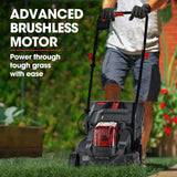 Outdoor Power Equipment: BAUMR-AG 450CX 40V SYNC Cordless Lawn Mower Kit, Fast Charger, 2 x 4Ah Battery, 320mm Grass Cutting Path