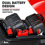 Outdoor Power Equipment: BAUMR-AG 450CX 40V SYNC Cordless Lawn Mower Kit, Fast Charger, 2 x 4Ah Battery, 320mm Grass Cutting Path