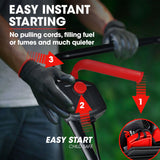 Outdoor Power Equipment: BAUMR-AG 450CX 40V SYNC Cordless Lawn Mower Kit, Fast Charger, 2 x 4Ah Battery, 320mm Grass Cutting Path