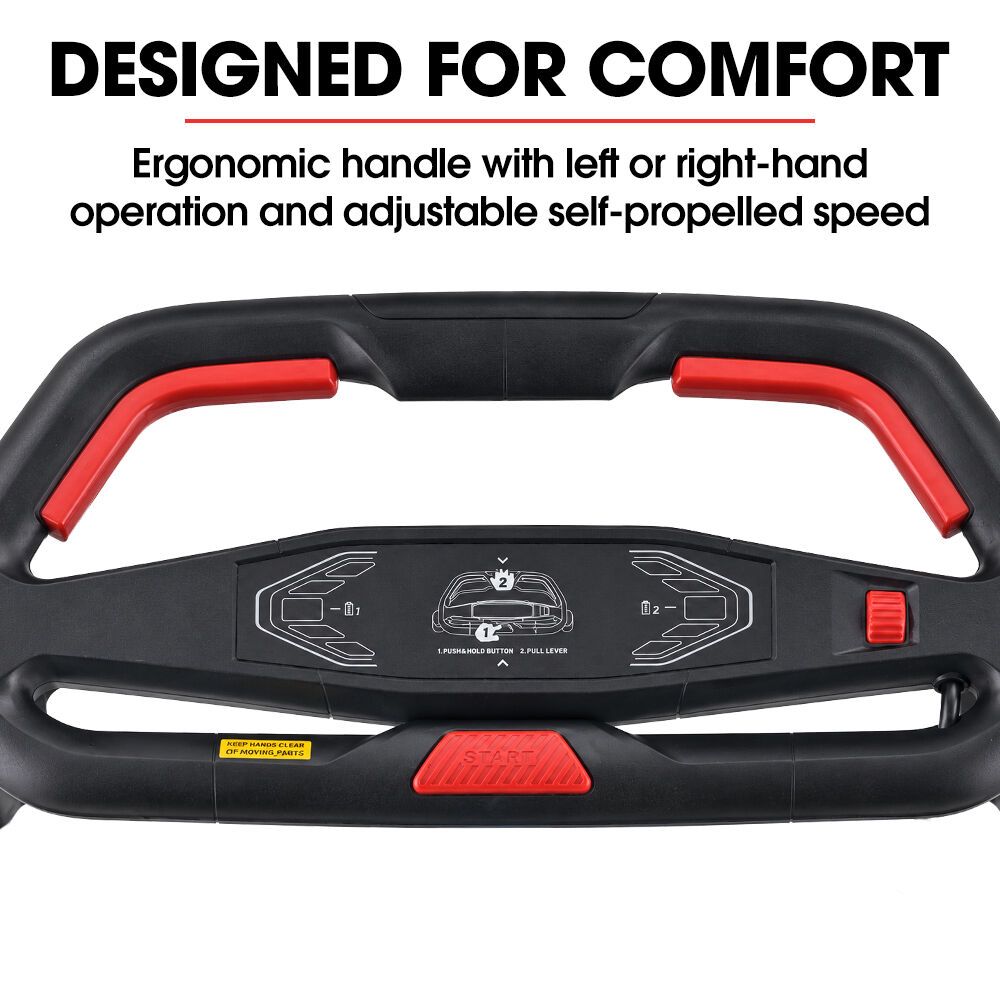BAUMR-AG 620CXS 40V SYNC 21" Self-Propelled Cordless Lawn Mower Kit, VertiStore, Fast Charger, 2 x 4Ah Batteries, 8 Heights, Brushless, 510mm Cut Width
