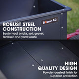 Spreaders & Wheelbarrows: BAUMR-AG 270kg Capacity Metal Dump Cart, for Ride on Mower