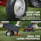 Spreaders & Wheelbarrows: BAUMR-AG 270kg Capacity Metal Dump Cart, for Ride on Mower