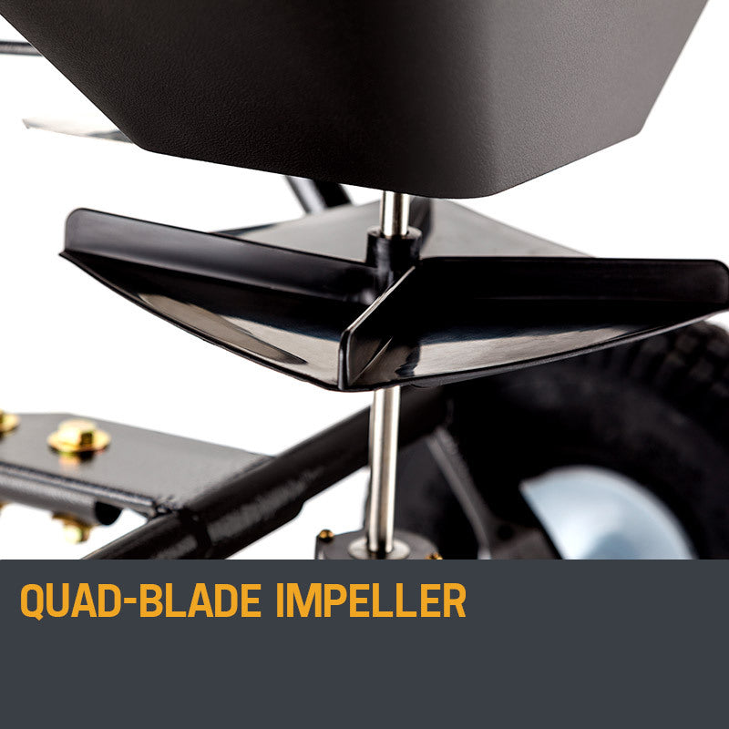 Spreaders & Wheelbarrows: PLANTCRAFT Tow Behind Broadcast Spreader 30kg 26L Seed Fertiliser Tow Rotary