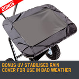 Spreaders & Wheelbarrows: PLANTCRAFT Tow Behind Broadcast Spreader 30kg 26L Seed Fertiliser Tow Rotary