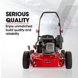 Outdoor Power Equipment: Baumr-AG Lawn Mower 139CC 17 Petrol Push Lawnmower 4-Stroke Engine Catch