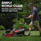 Outdoor Power Equipment: Baumr-AG Lawn Mower 139CC 17 Petrol Push Lawnmower 4-Stroke Engine Catch
