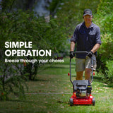 Outdoor Power Equipment: Baumr-AG 139cc Lawn Mower 4-Stroke 16 Inch Petrol Lawnmower Hand Push Engine 35L Catcher