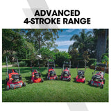 Outdoor Power Equipment: Baumr-AG 139cc Lawn Mower 4-Stroke 16 Inch Petrol Lawnmower Hand Push Engine 35L Catcher
