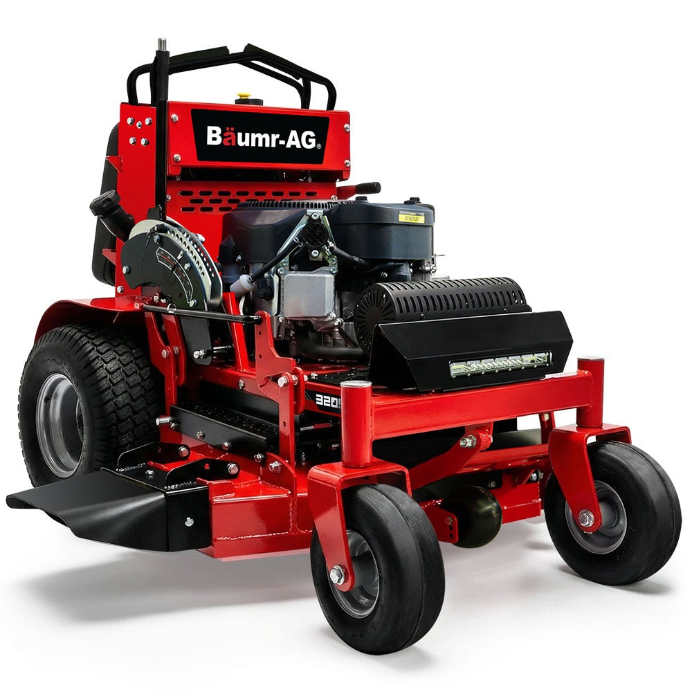 Outdoor Power Equipment: BAUMR-AG 32" Stand-On Zero-Turn Mower, Electric Start, 23hp, 764cc, Hydrostatic Drive, 10 Cut Heights