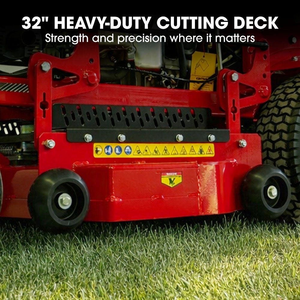 Outdoor Power Equipment: BAUMR-AG 32" Stand-On Zero-Turn Mower, Electric Start, 23hp, 764cc, Hydrostatic Drive, 10 Cut Heights