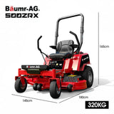 Outdoor Power Equipment: BAUMR-AG 50" Zero-Turn Ride On Mower, Electric Start, 23hp, 764cc, Hydrostatic Drive, 7 Cut Heights