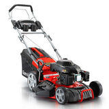Outdoor Power Equipment: Baumr-AG Lawn Mower 18 220cc Petrol Self-Propelled Push Lawnmower 4-Stroke