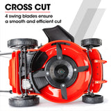 Outdoor Power Equipment: Baumr-AG Lawn Mower 18 220cc Petrol Self-Propelled Push Lawnmower 4-Stroke