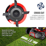 Outdoor Power Equipment: Baumr-AG Lawn Mower 18 220cc Petrol Self-Propelled Push Lawnmower 4-Stroke