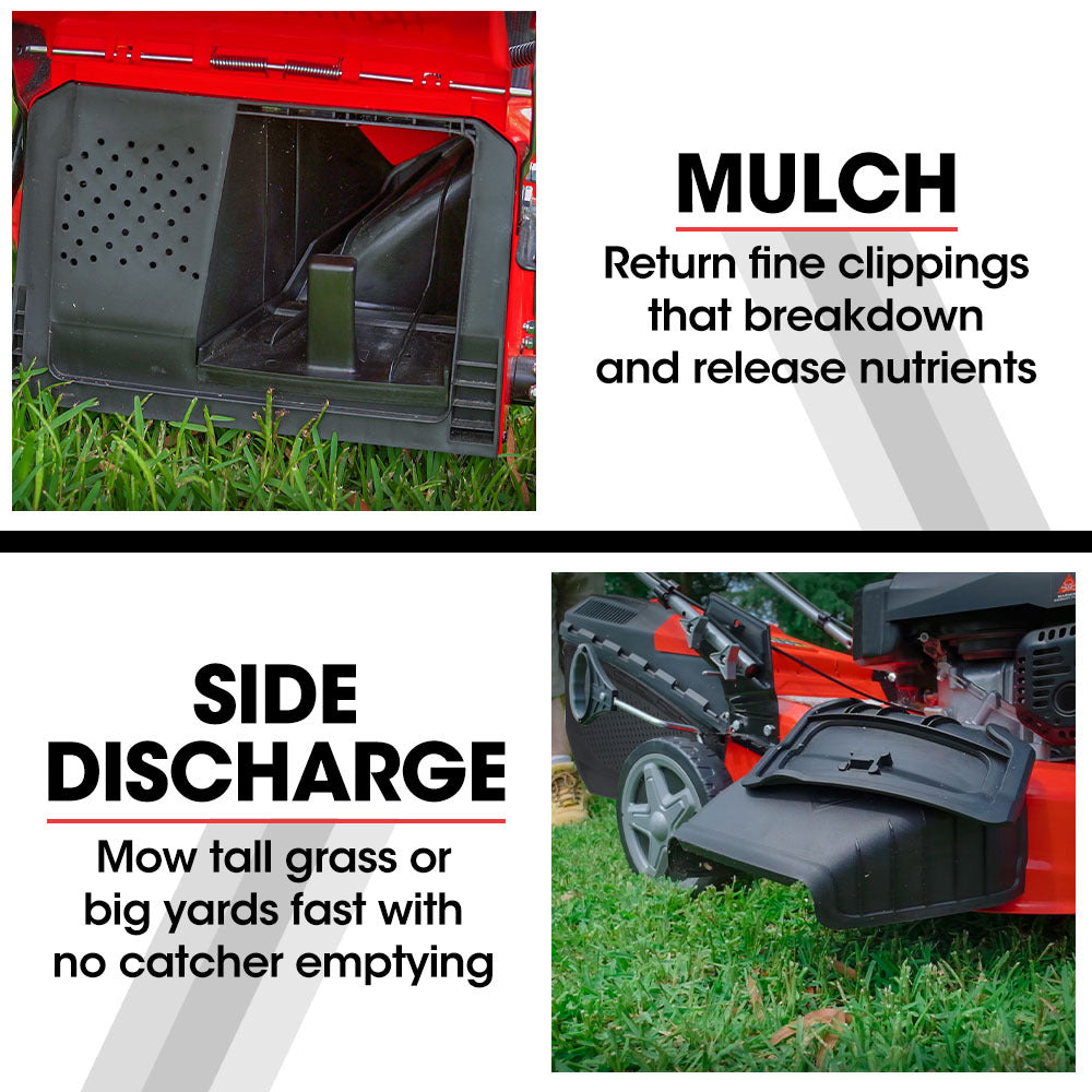 Outdoor Power Equipment: Baumr-AG 248cc Lawn Mower 4-Stroke 21 Inch Petrol Lawnmower 4-in-1 Self-Propelled Electric Start