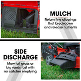 Outdoor Power Equipment: Baumr-AG 248cc Lawn Mower 4-Stroke 21 Inch Petrol Lawnmower 4-in-1 Self-Propelled Electric Start