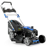 Outdoor Power Equipment: PowerBlade 22" 224cc Self-Propelled Lawn Mower, Electric Start, 7 Height, Steel Deck, Deck Wash Port, OHV 4-Stroke Petrol - VS1000