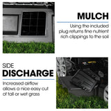Outdoor Power Equipment: PowerBlade 22" 224cc Self-Propelled Lawn Mower, Electric Start, 7 Height, Steel Deck, Deck Wash Port, OHV 4-Stroke Petrol - VS1000