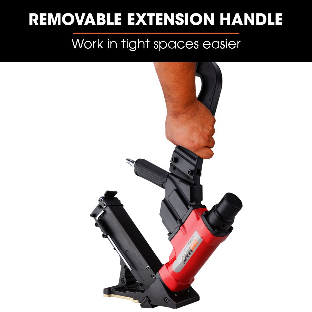 UNIMAC NHF100 37-50mm 16ga Flooring Air Gun Driver, Heavy Duty Pneumatic Floor Nail Gun