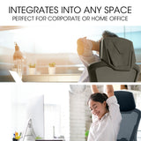 Office & Desk Chairs: FORTIA Ergonomic Office Desk Chair, Height Adjustable Lumbar Support, Mesh Fabric, Headrest, Black