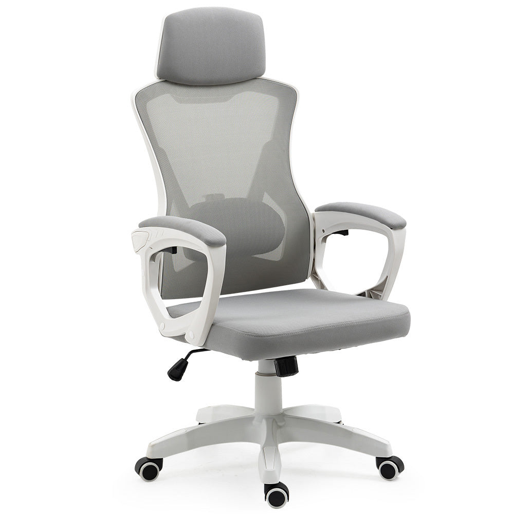 Office & Desk Chairs: FORTIA Ergonomic Mesh Office Chair Computer Seat with Headrest Adjustable Recline, White/Grey