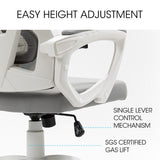 Office & Desk Chairs: FORTIA Ergonomic Mesh Office Chair Computer Seat with Headrest Adjustable Recline, White/Grey