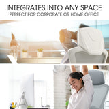 Office & Desk Chairs: FORTIA Ergonomic Mesh Office Chair Computer Seat with Headrest Adjustable Recline, White/Grey