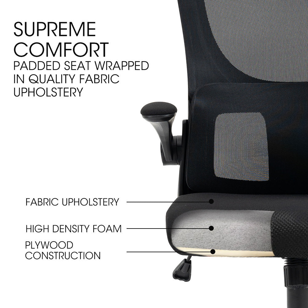 Office & Desk Chairs: FORTIA Ergonomic Mesh Office Chair Computer Seat Adjustable Recline, Black