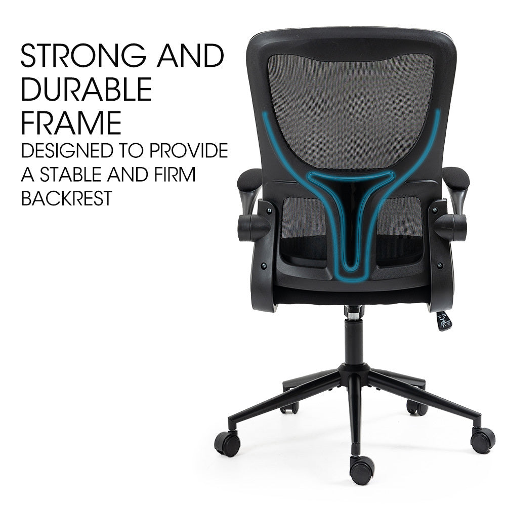 Office & Desk Chairs: FORTIA Ergonomic Mesh Office Chair Computer Seat Adjustable Recline, Black