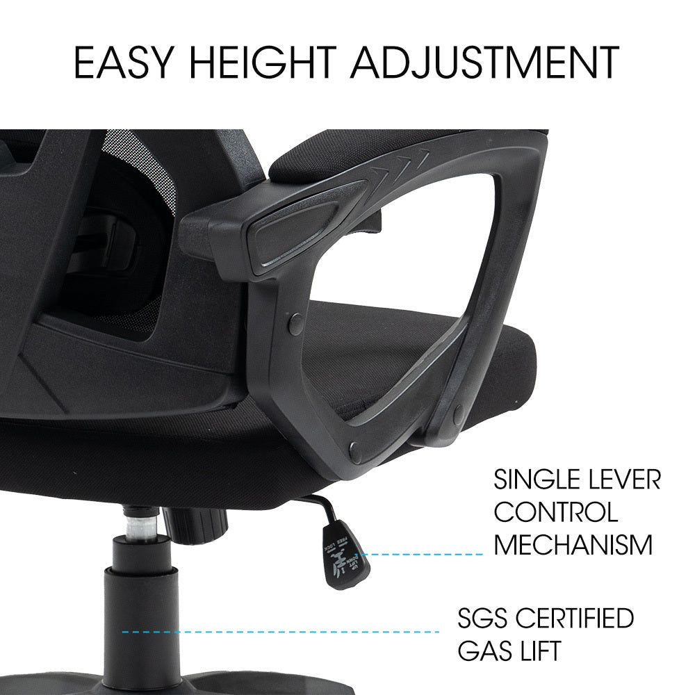 Office & Desk Chairs: FORTIA Ergonomic Mesh Office Chair Computer Seat Adjustable Recline, Black