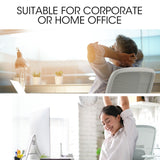 Office & Desk Chairs: Fortia Ergonomic Office Desk Chair, Coolmesh Fabric, Adjustable Recline, Grey Mesh/White Frame
