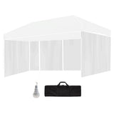Canopies & Gazebos: RED TRACK Accessory Pack for 6x3m White Gazebo, includes Walls, Wheeled Carry Bag, Rechargeable USB Lamp