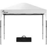 Canopies & Gazebos: RED TRACK 3.6x2.2m Ultra Compact Folding Gazebo, Carry bag, Portable Outdoor Popup Marquee for Camping Beach, White