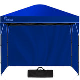 Canopies & Gazebos: RED TRACK 3.6x2.2m Ultra Compact Folding Gazebo, Walls, Carry bag, Portable Outdoor Popup Marquee for Camping Beach, Navy Blue