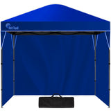 Canopies & Gazebos: RED TRACK 3x3m Ultra Compact Folding Gazebo, Walls, Carry bag, Portable Outdoor Popup Marquee for Camping Beach, Navy Blue
