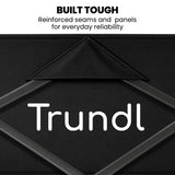 TRUNDL 106L Electric Folding Pull Cart, Powerful Easy Hill Climbing, All-terrain Wheels, Wagon for Beach Camping Shopping, Black