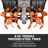 Outdoor Power Equipment: PLANTCRAFT 46CC Garden Cultivator Tiller Handheld 15" Inch Petrol 4-Stroke Titan 9