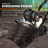 Outdoor Power Equipment: PLANTCRAFT 46CC Garden Cultivator Tiller Handheld 15" Inch Petrol 4-Stroke Titan 9