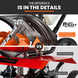 Outdoor Power Equipment: PLANTCRAFT 46CC Garden Cultivator Tiller Handheld 15" Inch Petrol 4-Stroke Titan 9
