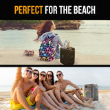 Bluetooth Speakers: M&B Portable Splash Proof 80W Bluetooth Party Speaker, IPX4, TWS Pairing, Multi-Input, Lithium Battery, RGB, USB Charging