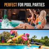 Bluetooth Speakers: M&B Portable Splash Proof 120W Bluetooth Party Speaker with Karaoke Microphone, IPX4, TWS Pairing, Multi-Input, Lithium Battery, RGB, USB Charging