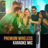 Bluetooth Speakers: M&B Portable Splash Proof 120W Bluetooth Party Speaker with Karaoke Microphone, IPX4, TWS Pairing, Multi-Input, Lithium Battery, RGB, USB Charging