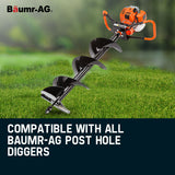 Outdoor Power Equipment: Baumr-AG Engine for Post Hole Digger Replacement Earth Auger Borer