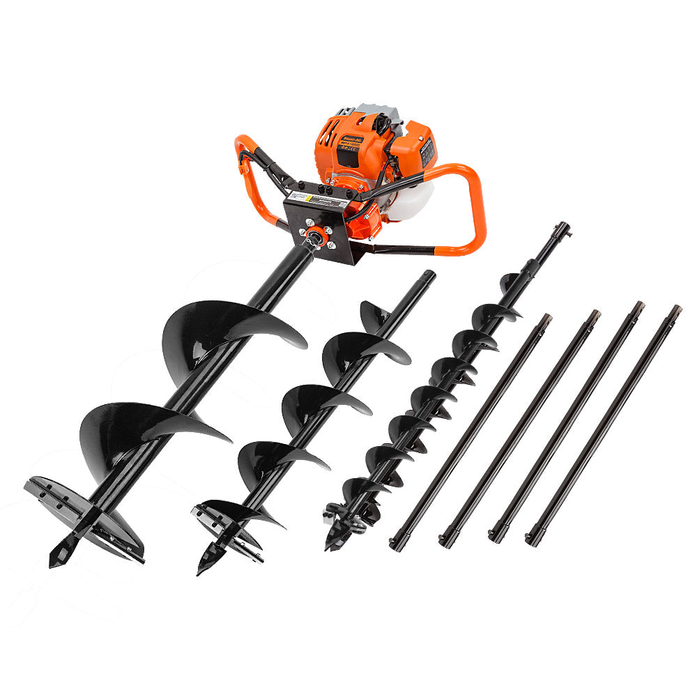 Outdoor Power Equipment: Baumr-AG Post Hole Digger 88CC Posthole Earth Auger Fence Borer Petrol Drill Bit