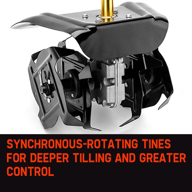Outdoor Power Equipment: Baumr-AG Tiller Pole Attachment Rotary Hoe Cultivator Commercial Multi Extension